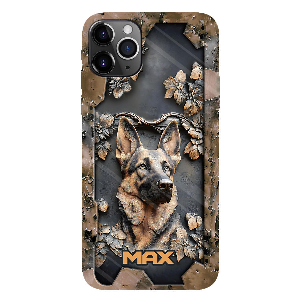 Strong German Shepherd - Personalized Dog Full Print Phone Case