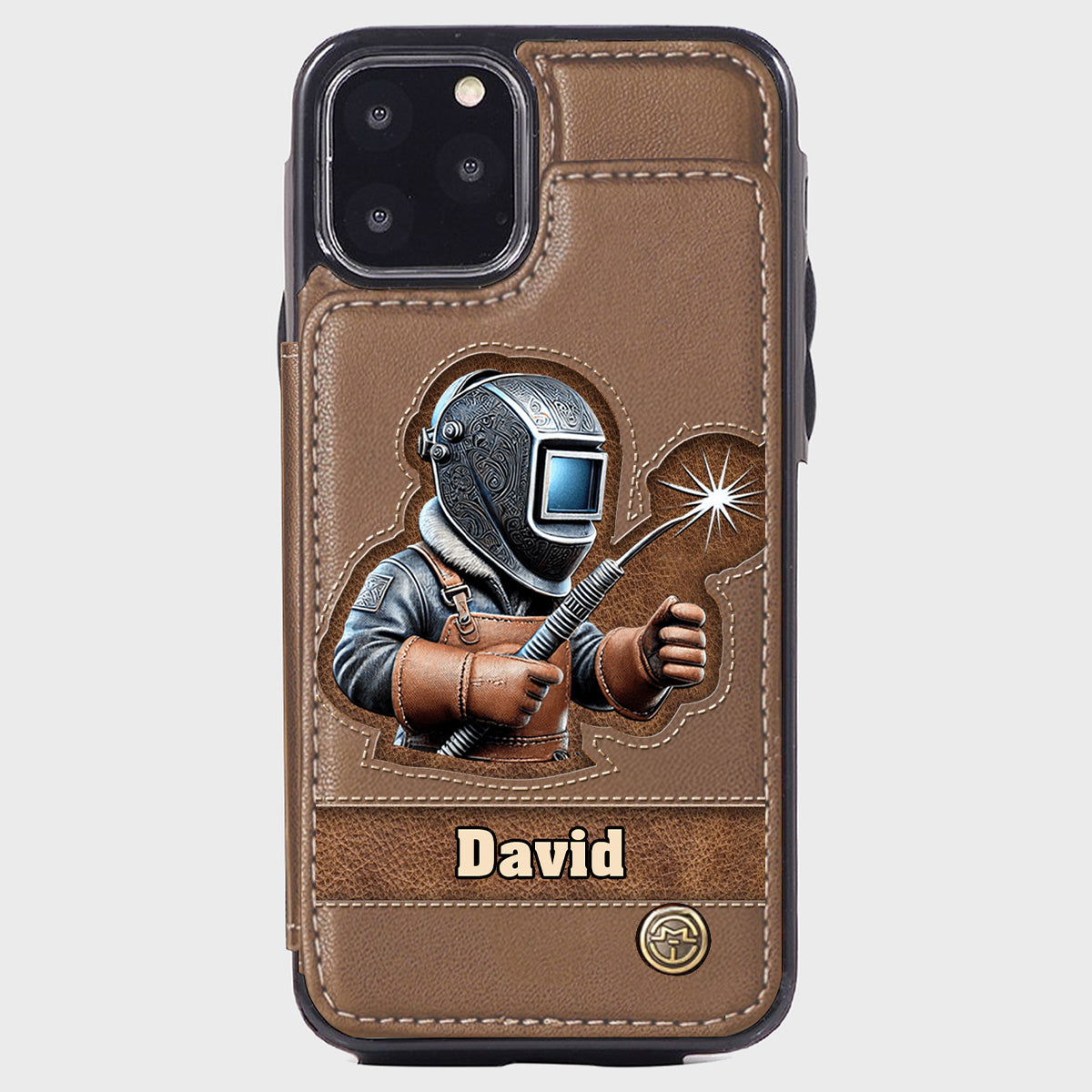 Strong Ones Become Welder - Personalized Welder Wallet Phone Case