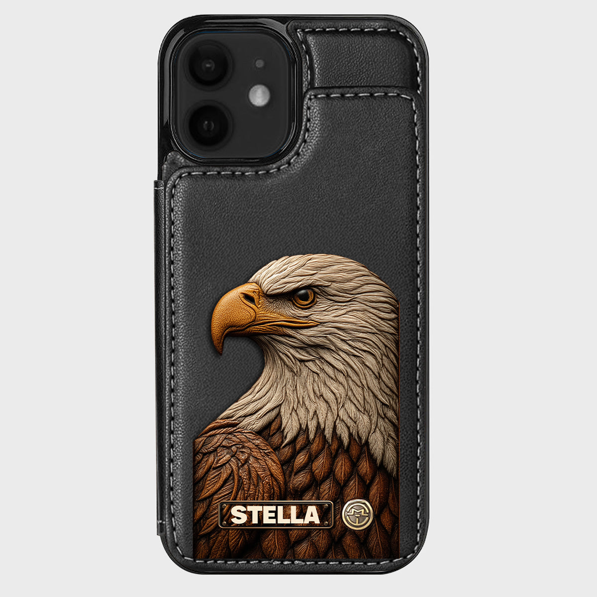 Majestic Eagle - Personalized Bald Eagle Wallet Phone Case