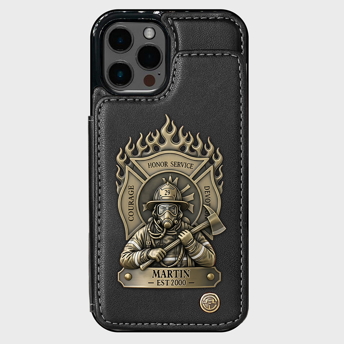 Proud Firefighter - Personalized Firefighter Wallet Phone Case