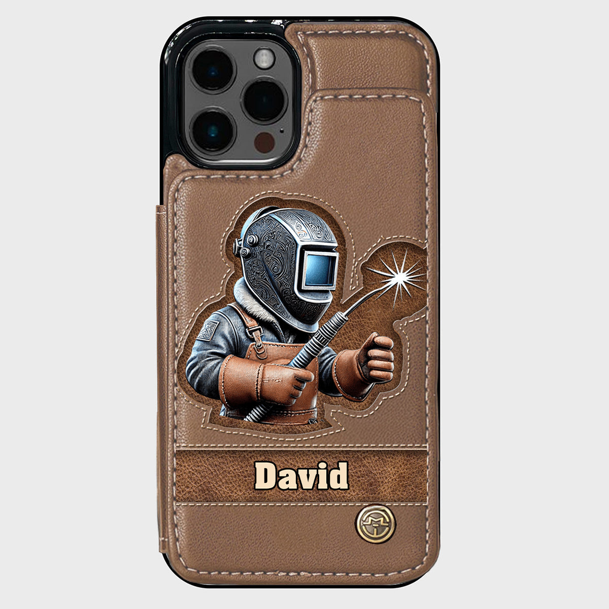 Strong Ones Become Welder - Personalized Welder Wallet Phone Case