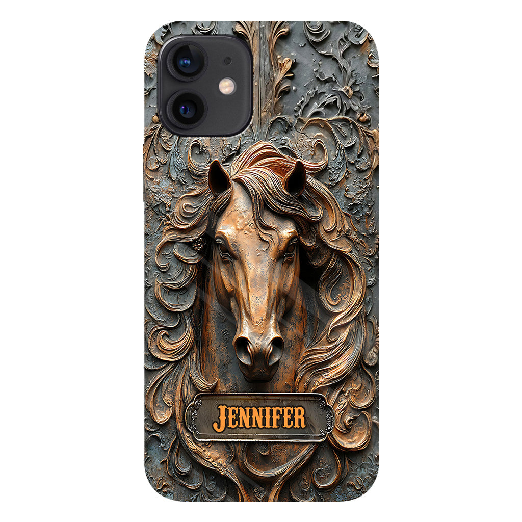 Love Horses - Personalized Horse Full Print Phone Case