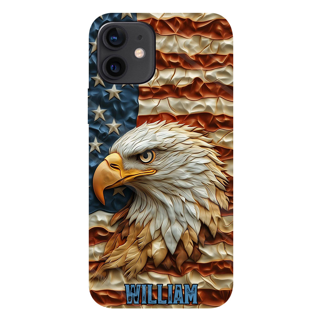 Strong Eagle - Personalized Bald Eagle Full Print Phone Case