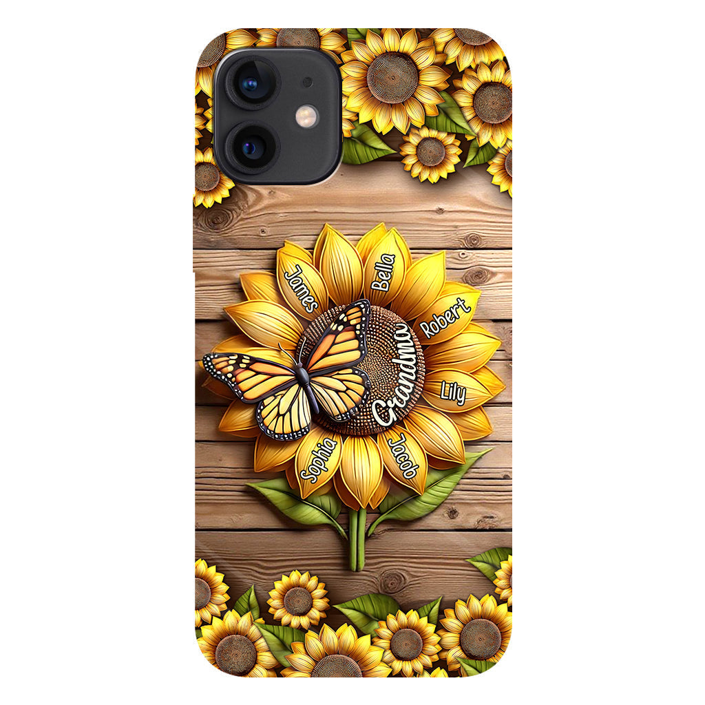 You Are My Sunshine Grandma Mom - Personalized Grandma Full Print Phone Case