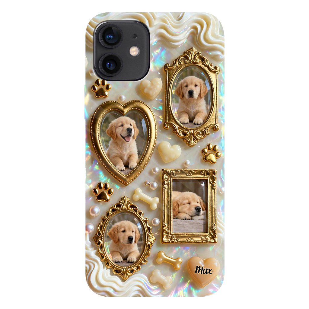The Golden Gallery Case - Personalized Dog Clear Phone Case