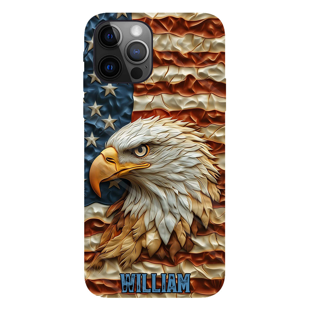 Strong Eagle - Personalized Bald Eagle Full Print Phone Case