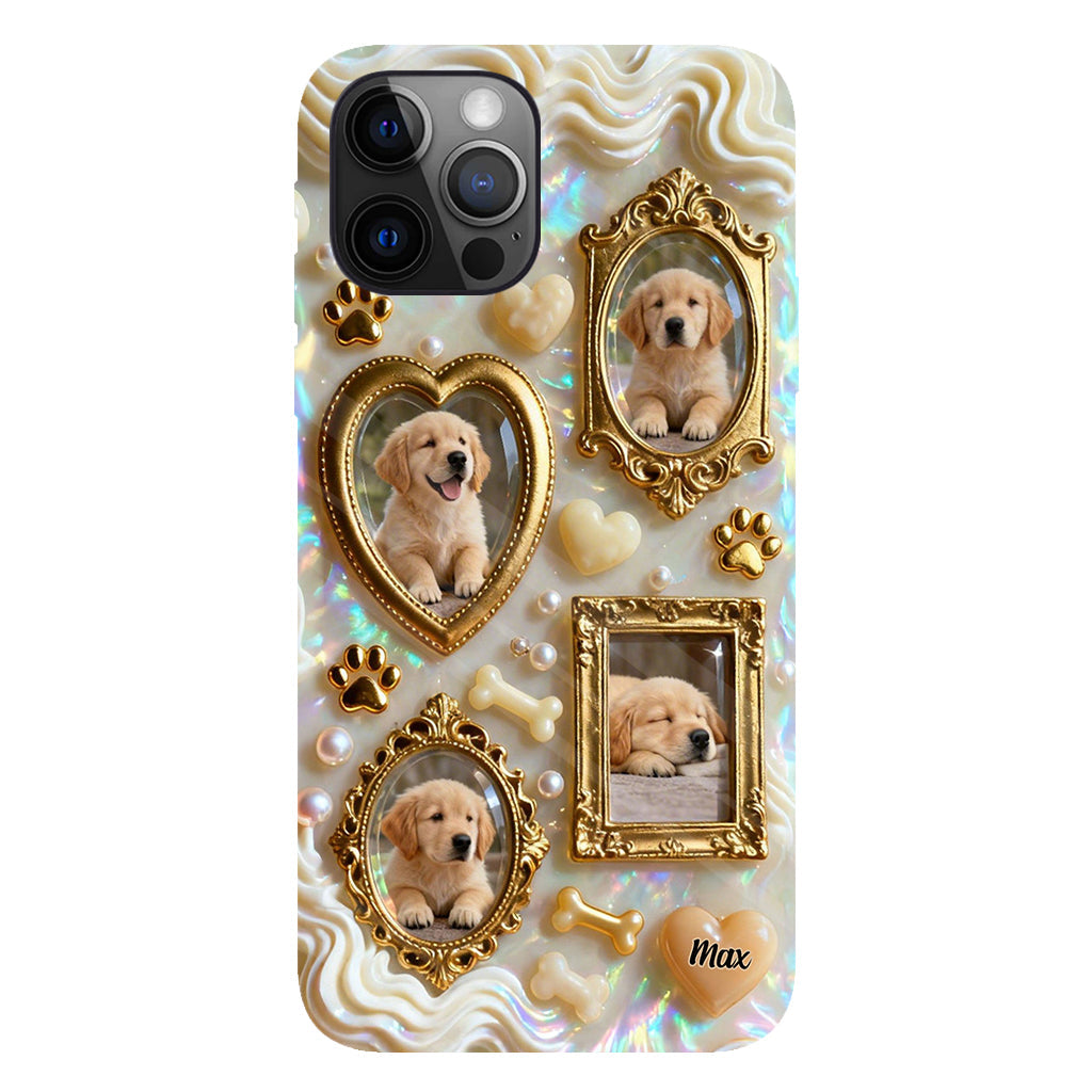 The Golden Gallery Case - Personalized Dog Clear Phone Case