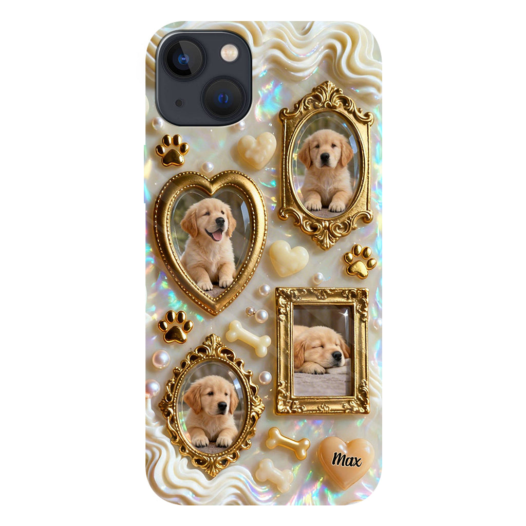 The Golden Gallery Case - Personalized Dog Clear Phone Case
