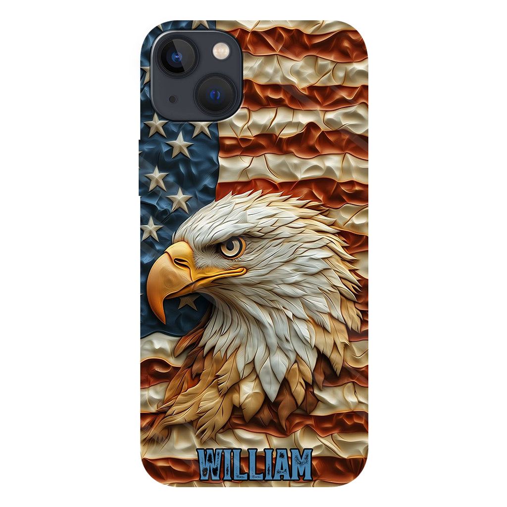 Strong Eagle - Personalized Bald Eagle Full Print Phone Case