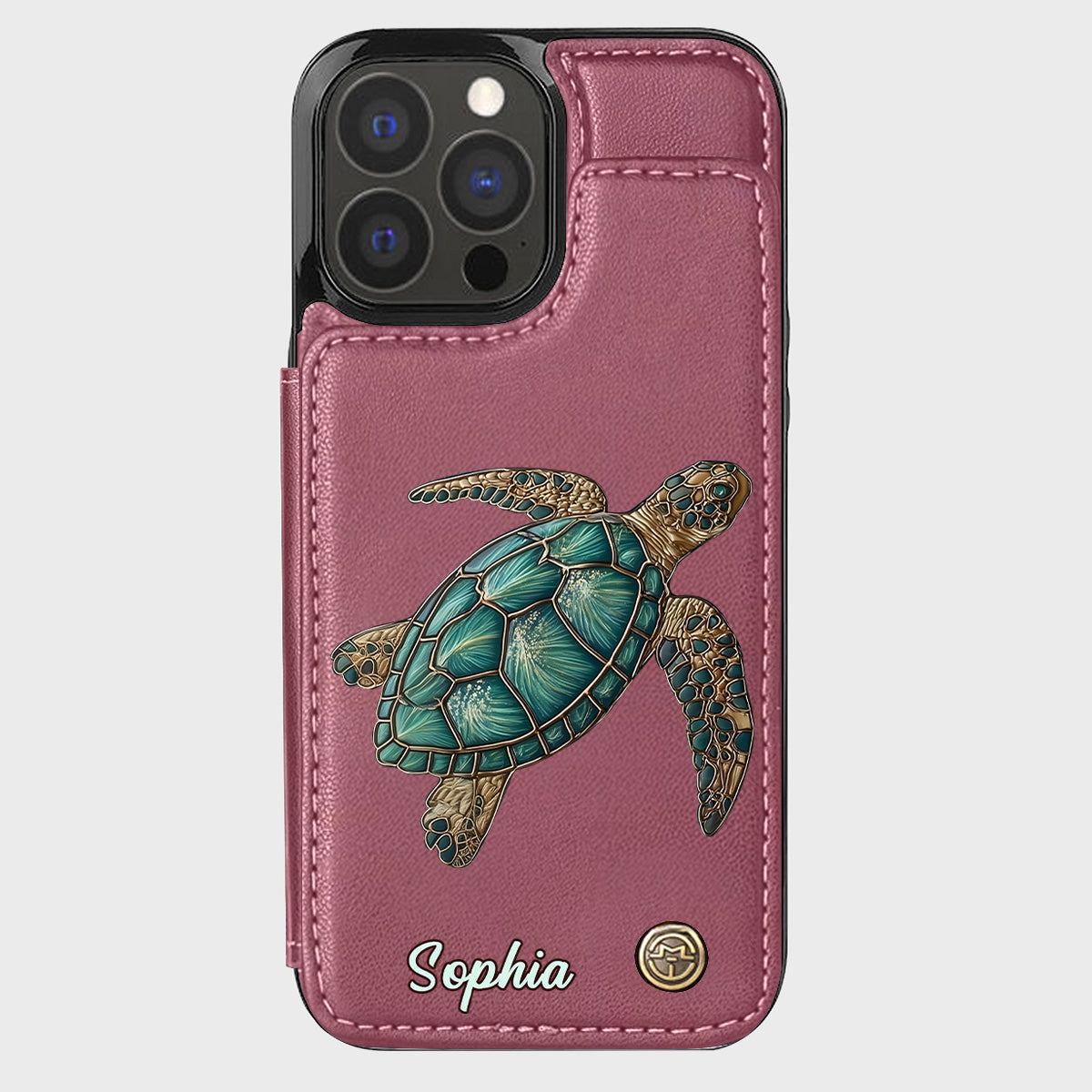 Love Turtles - Personalized Turtle Wallet Phone Case