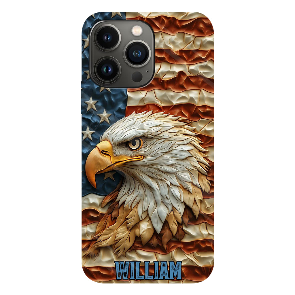 Strong Eagle - Personalized Bald Eagle Full Print Phone Case