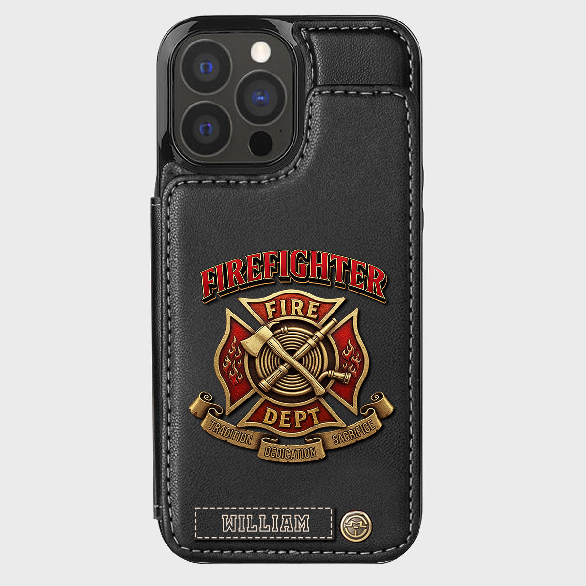 Proud Firefighter - Personalized Firefighter Wallet Phone Case