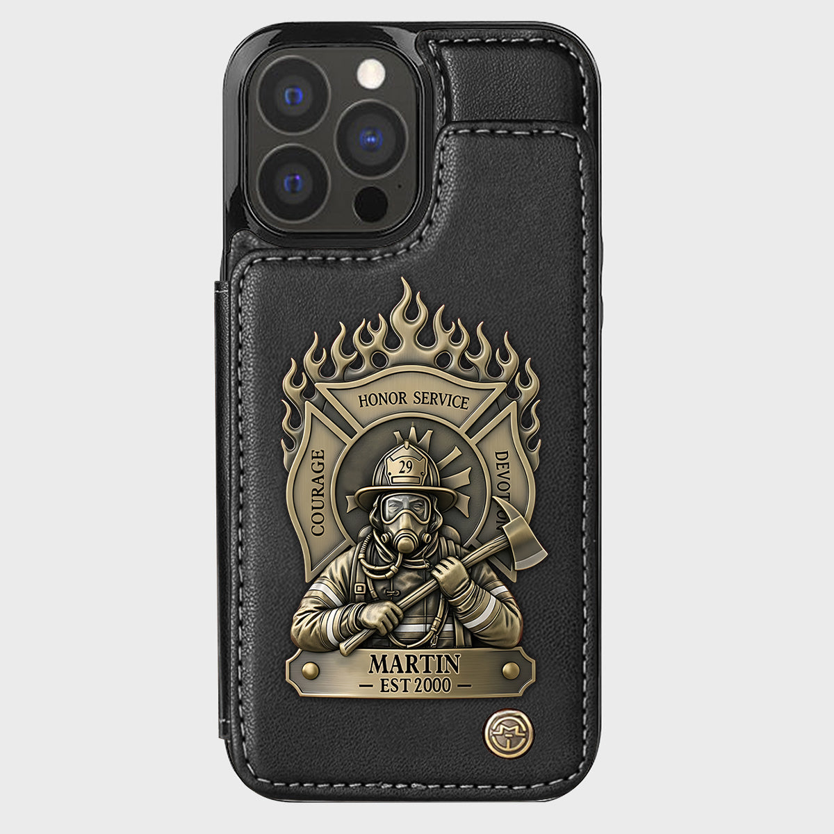 Proud Firefighter - Personalized Firefighter Wallet Phone Case