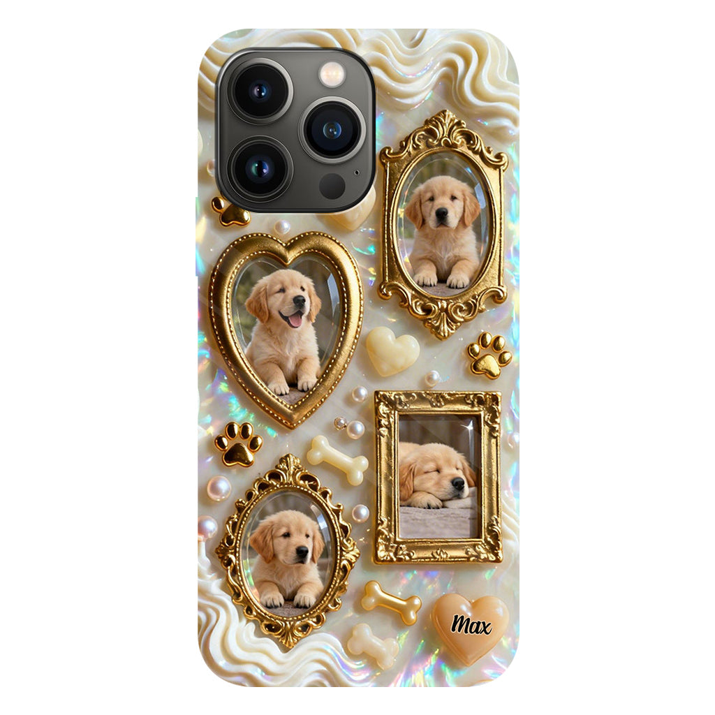The Golden Gallery Case - Personalized Dog Clear Phone Case