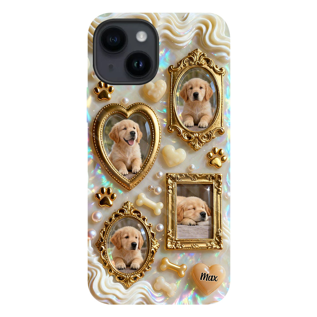 The Golden Gallery Case - Personalized Dog Clear Phone Case