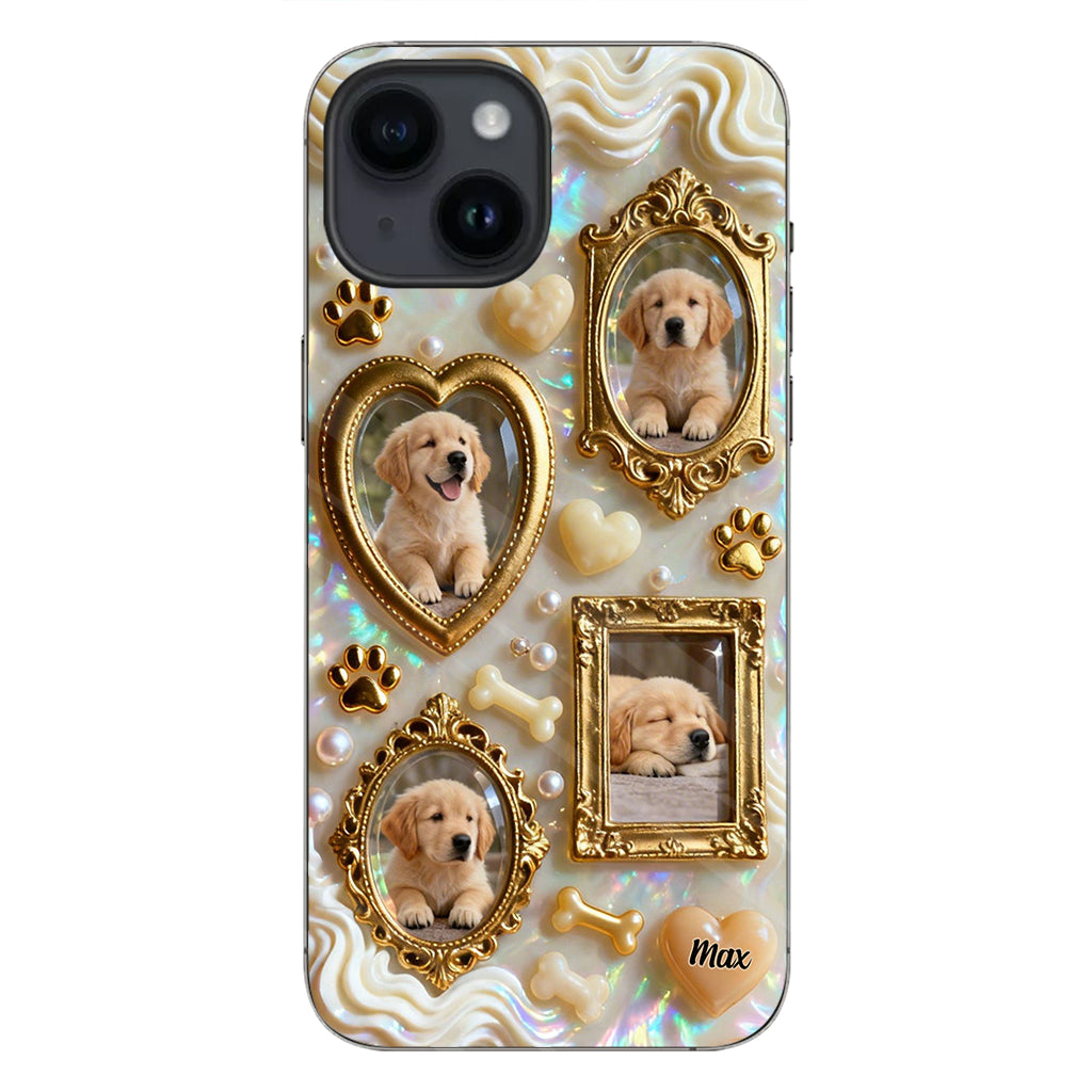 The Golden Gallery Case - Personalized Dog Clear Phone Case