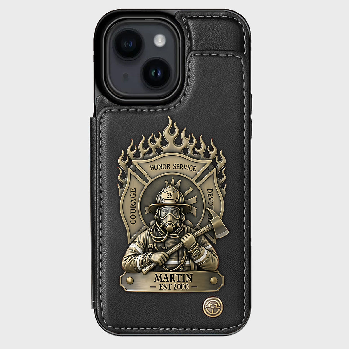 Proud Firefighter - Personalized Firefighter Wallet Phone Case