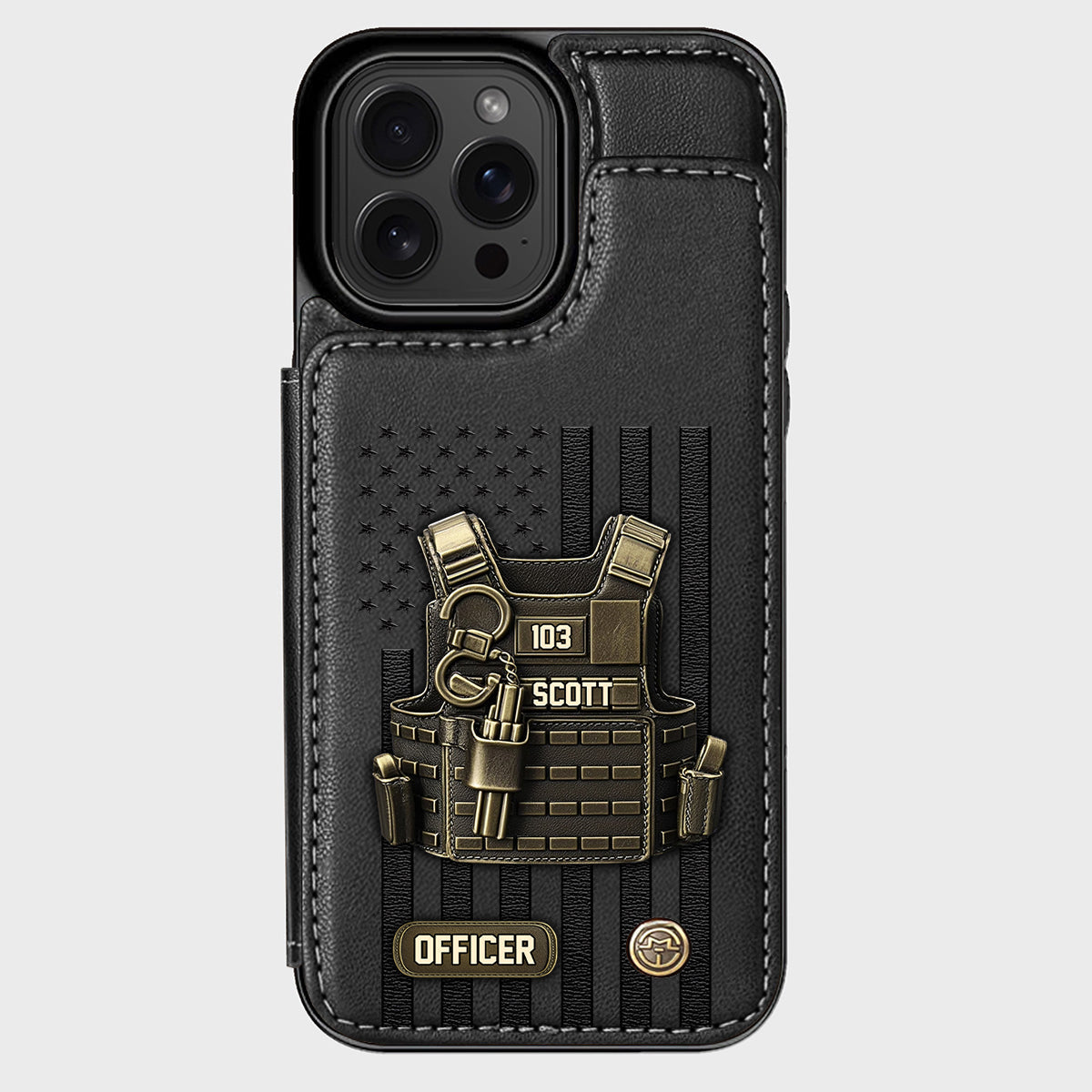 Proud Police - Personalized Police Officer Wallet Phone Case