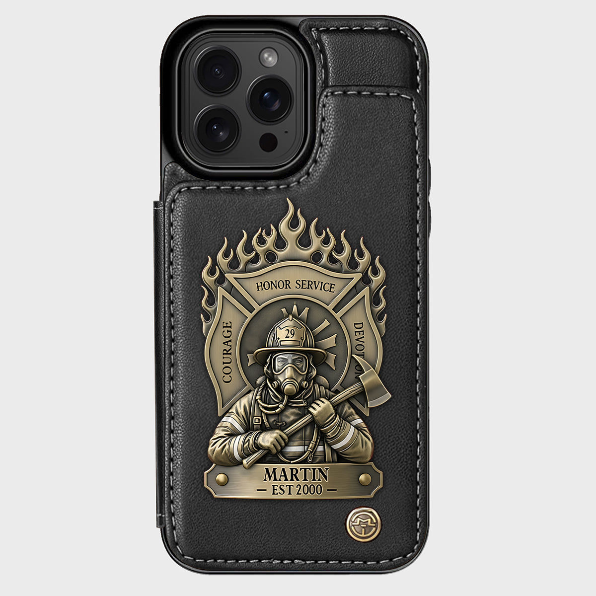 Proud Firefighter - Personalized Firefighter Wallet Phone Case