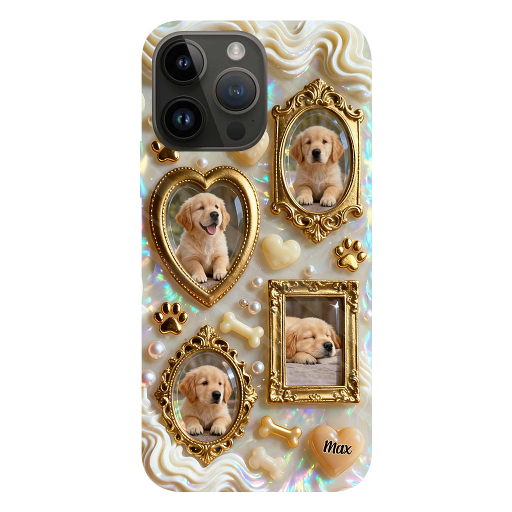 The Golden Gallery Case - Personalized Dog Clear Phone Case