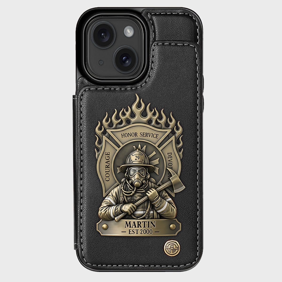 Proud Firefighter - Personalized Firefighter Wallet Phone Case