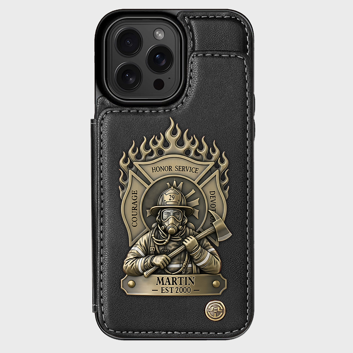 Proud Firefighter - Personalized Firefighter Wallet Phone Case