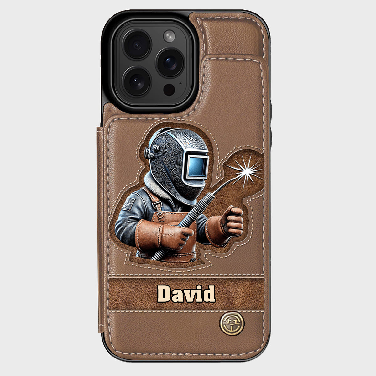 Strong Ones Become Welder - Personalized Welder Wallet Phone Case