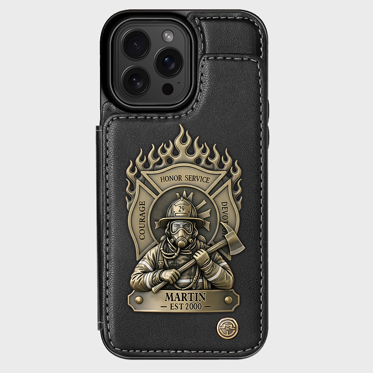 Proud Firefighter - Personalized Firefighter Wallet Phone Case