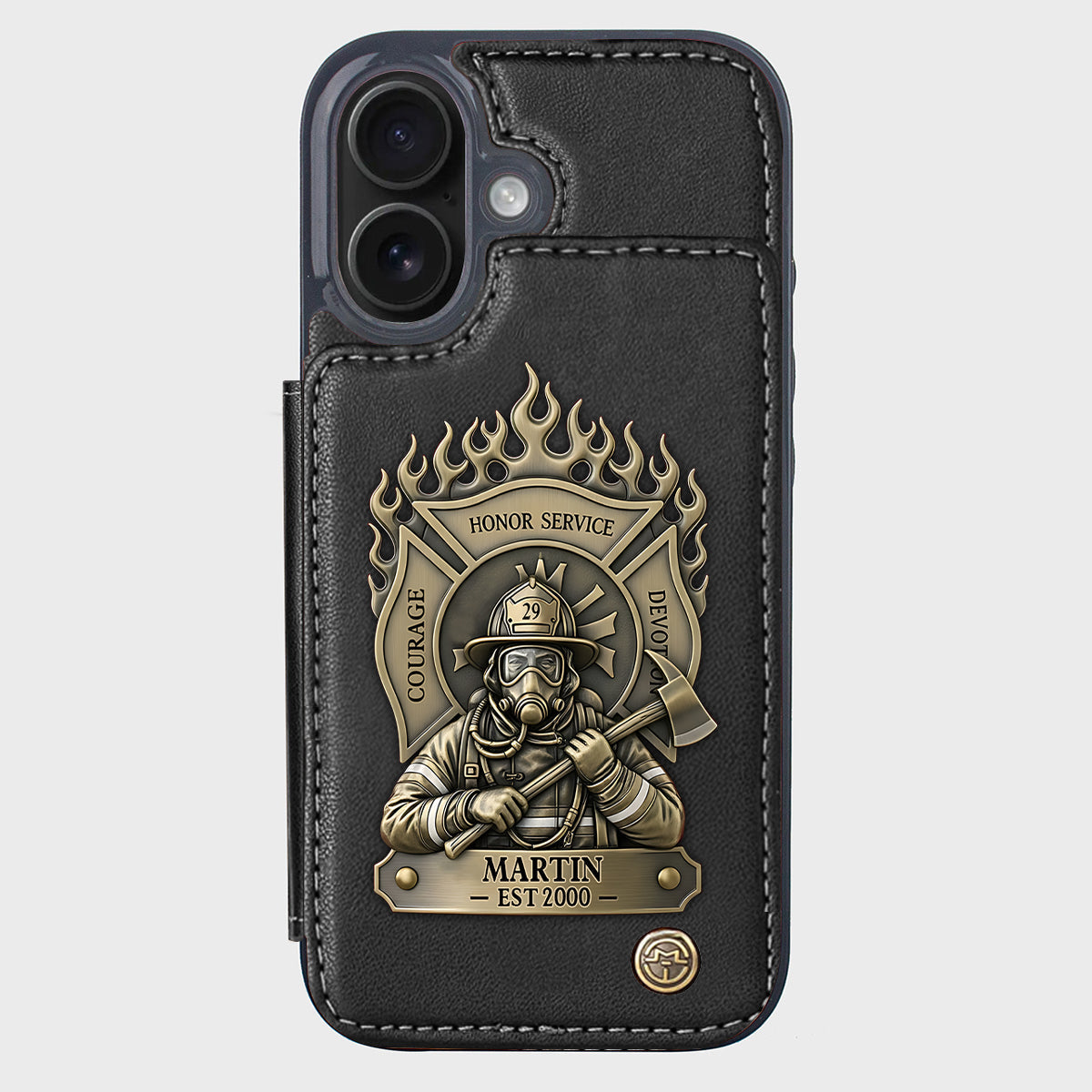 Proud Firefighter - Personalized Firefighter Wallet Phone Case