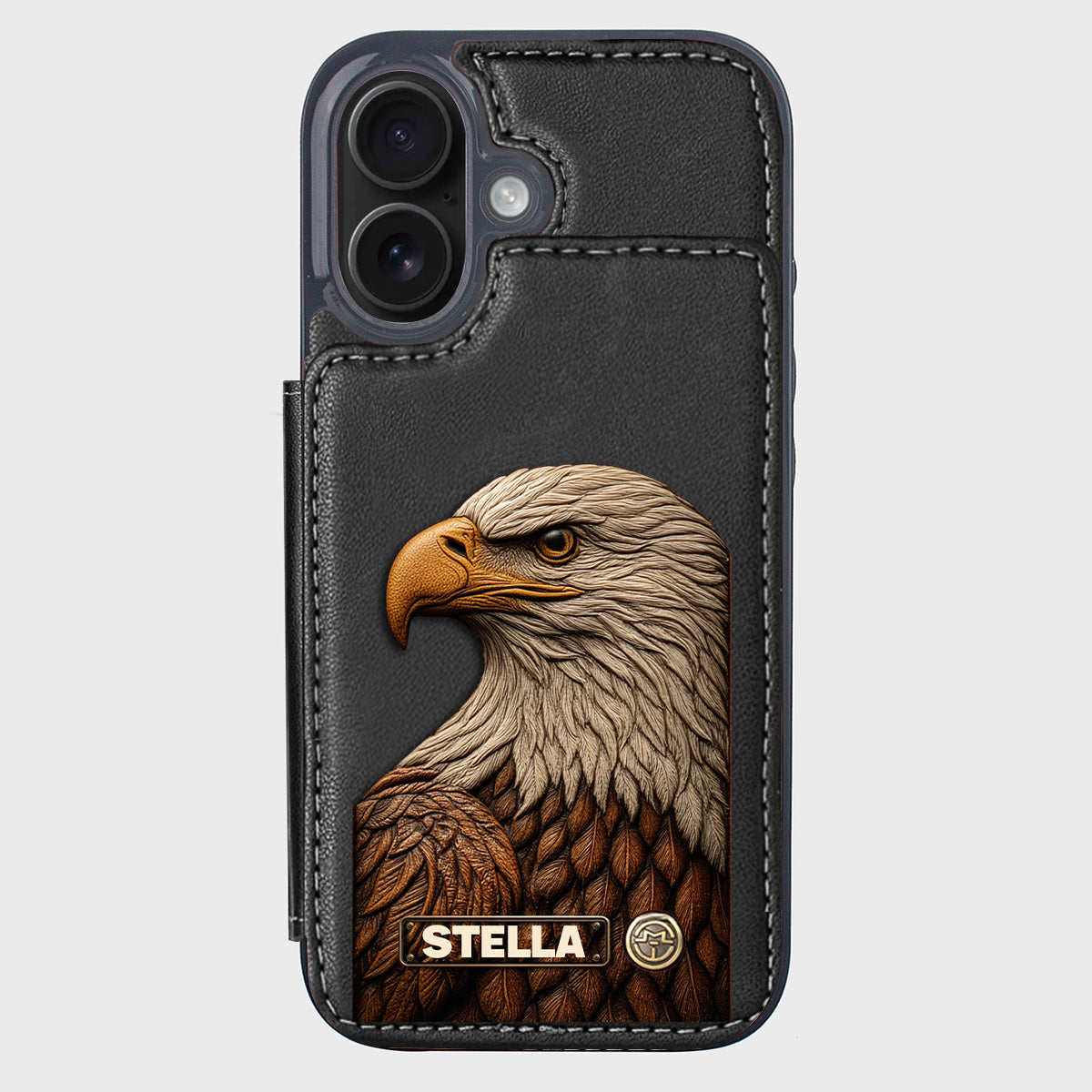 Majestic Eagle - Personalized Bald Eagle Wallet Phone Case