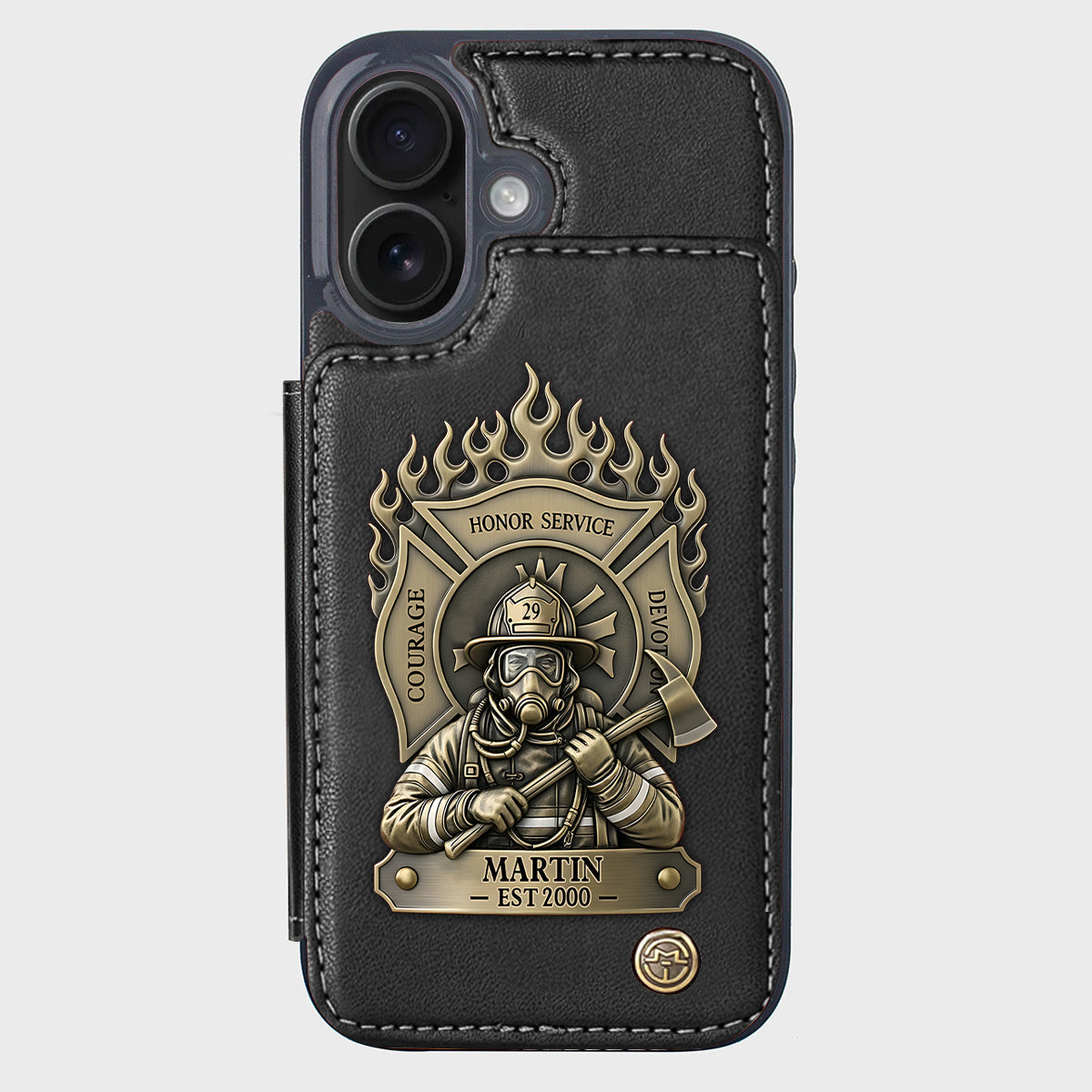 Proud Firefighter - Personalized Firefighter Wallet Phone Case
