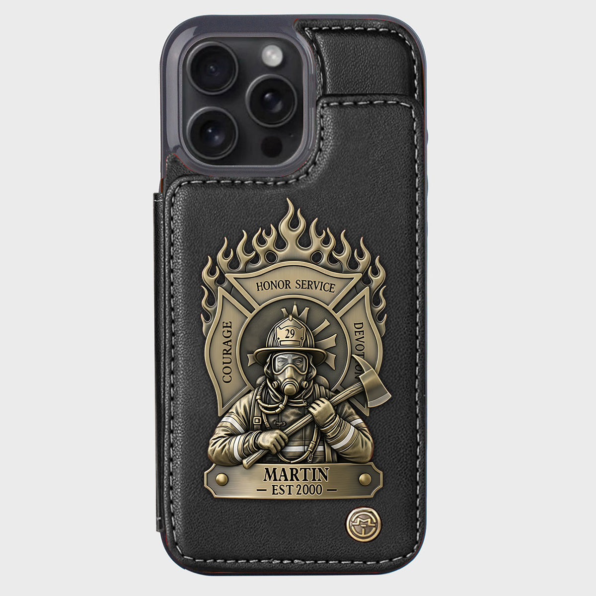 Proud Firefighter - Personalized Firefighter Wallet Phone Case