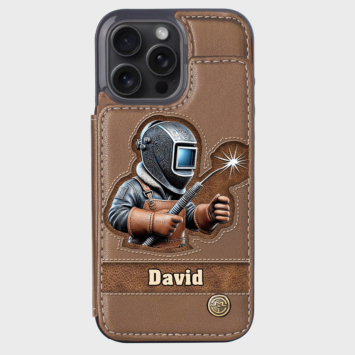 Strong Ones Become Welder - Personalized Welder Wallet Phone Case