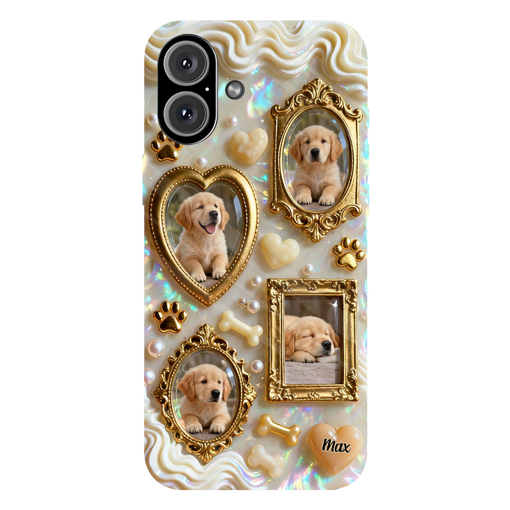 The Golden Gallery Case - Personalized Dog Clear Phone Case