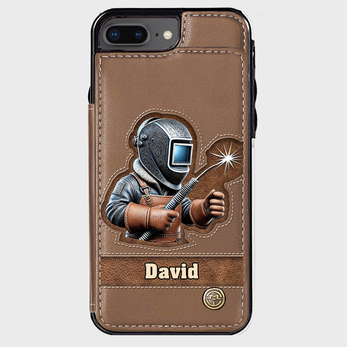 Strong Ones Become Welder - Personalized Welder Wallet Phone Case