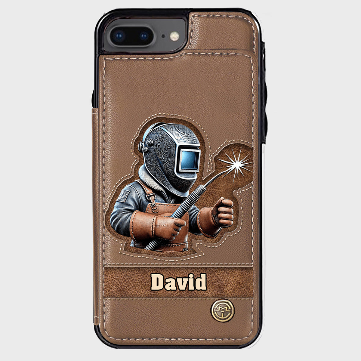 Strong Ones Become Welder - Personalized Welder Wallet Phone Case