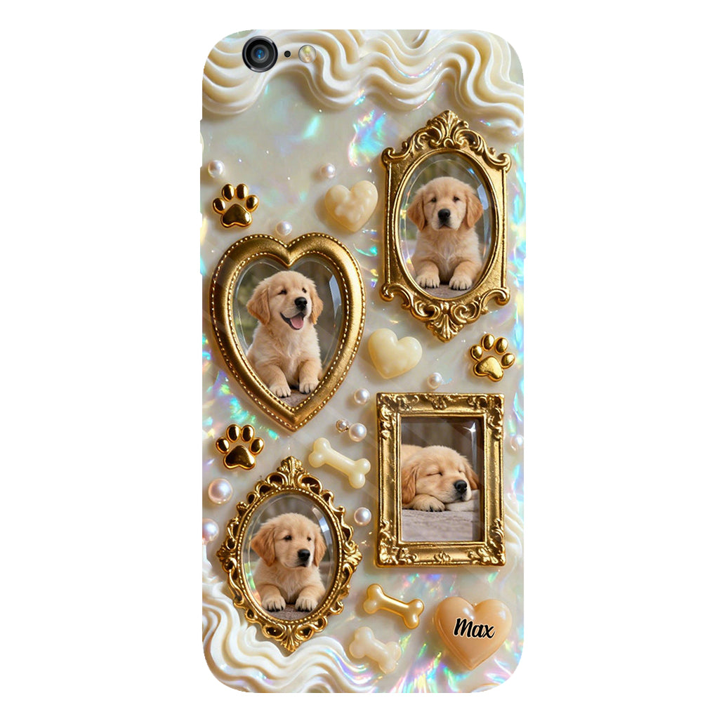 The Golden Gallery Case - Personalized Dog Clear Phone Case