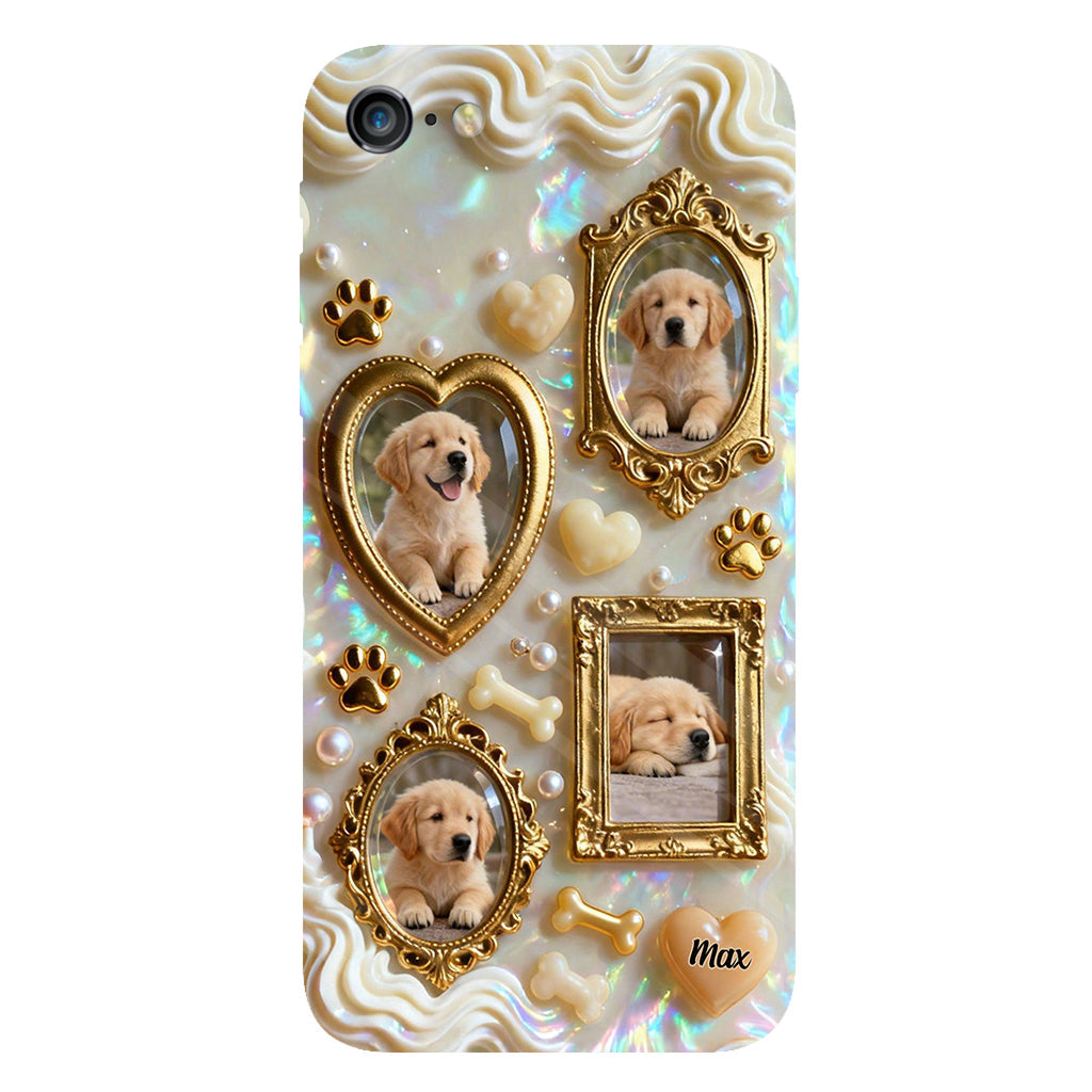 The Golden Gallery Case - Personalized Dog Clear Phone Case