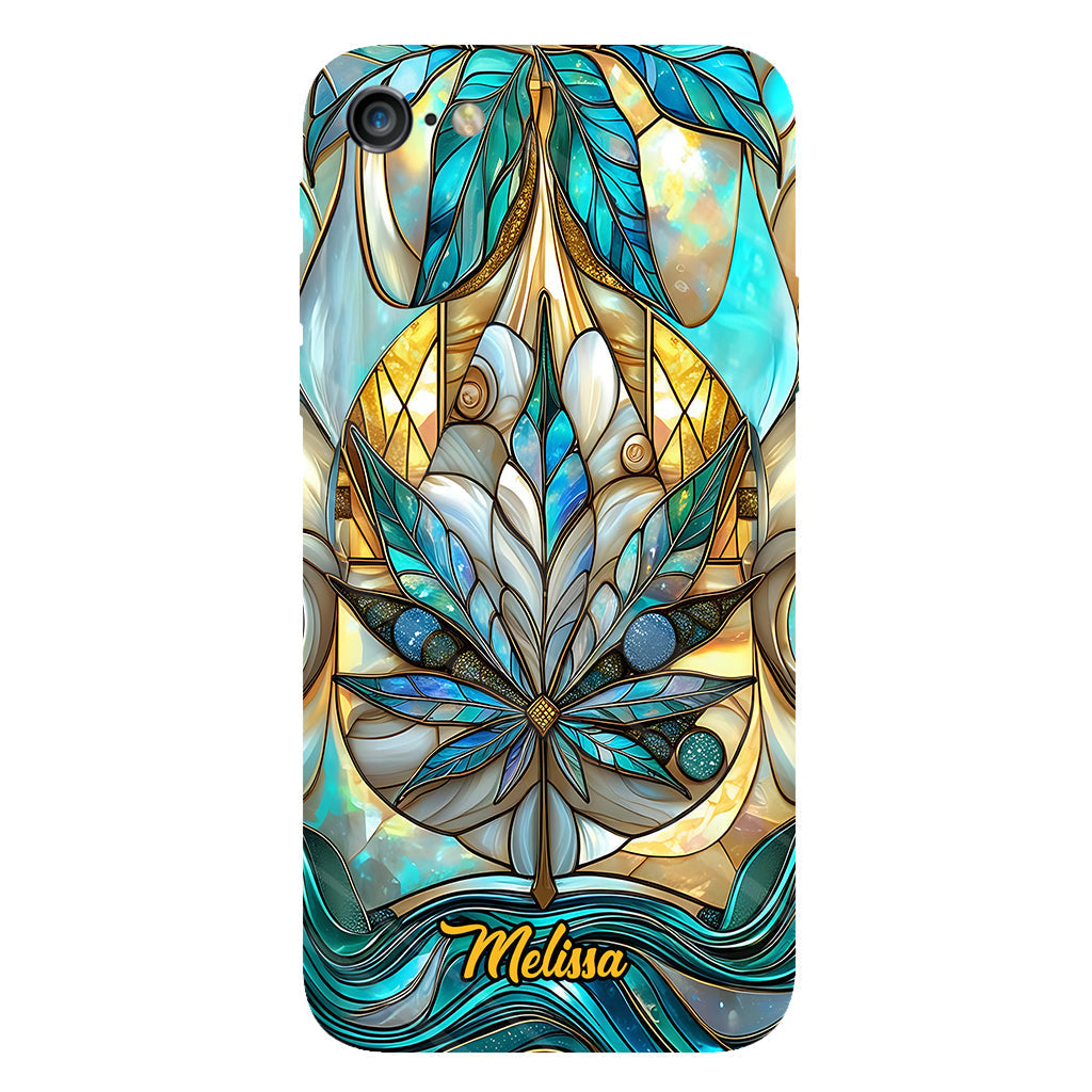Stunning Leaf - Personalized Weed Full Print Phone Case