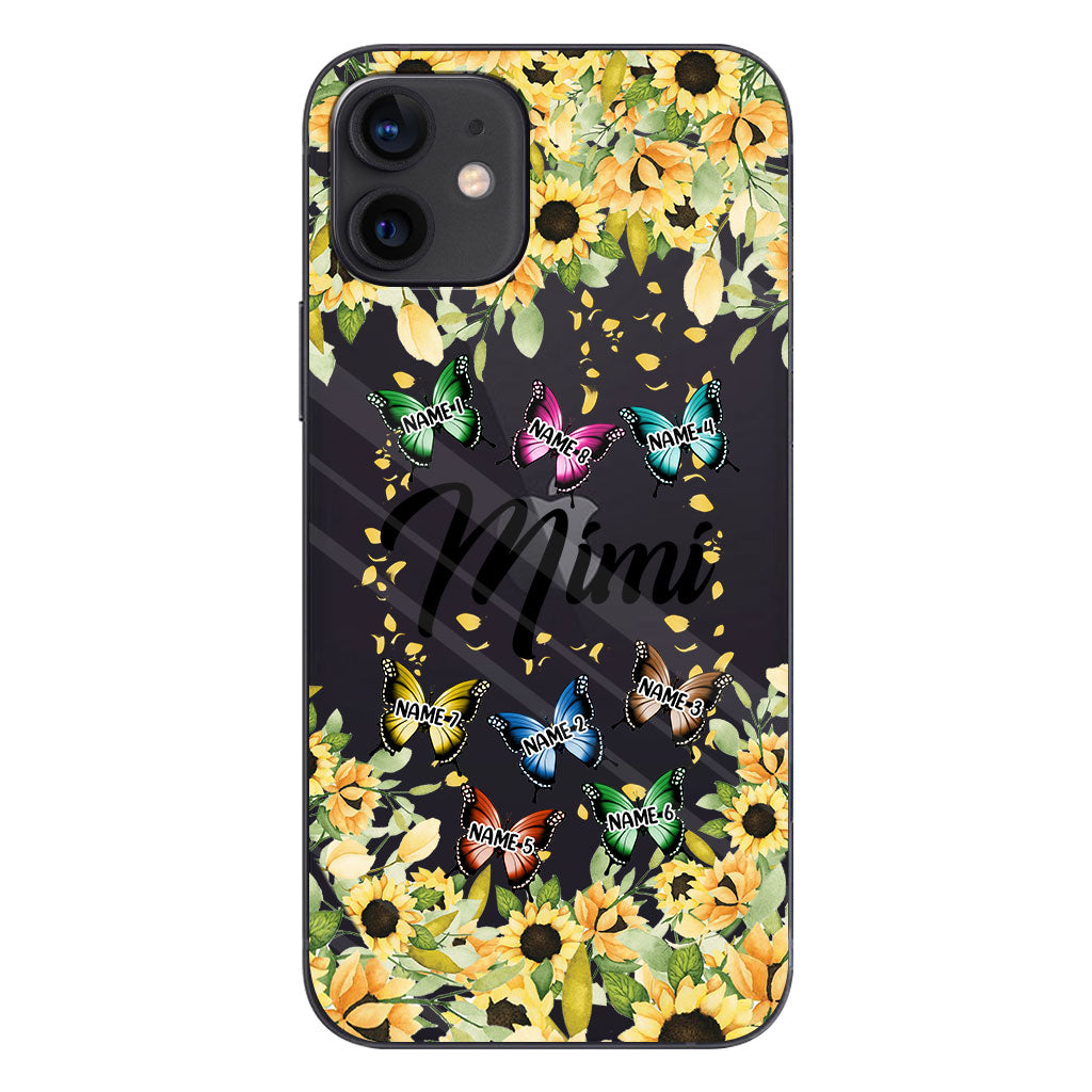 We Love You - Personalized Grandma Clear Phone Case