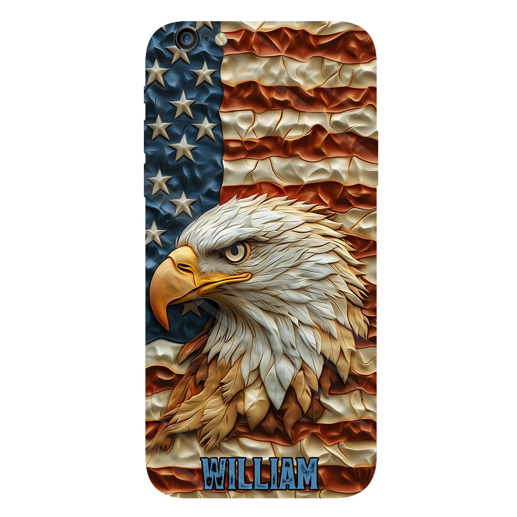 Strong Eagle - Personalized Bald Eagle Full Print Phone Case
