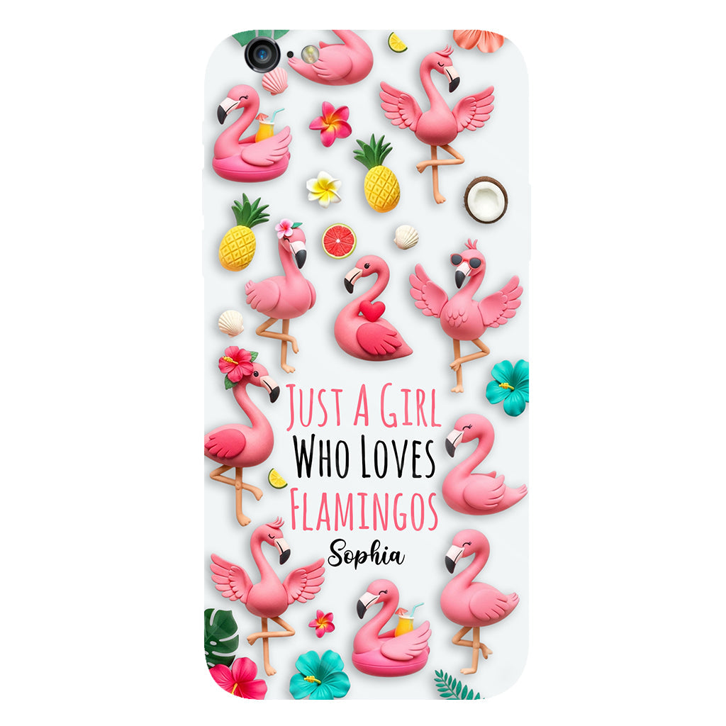 Love Flamingos - Personalized Flamingo Full Print Phone Case