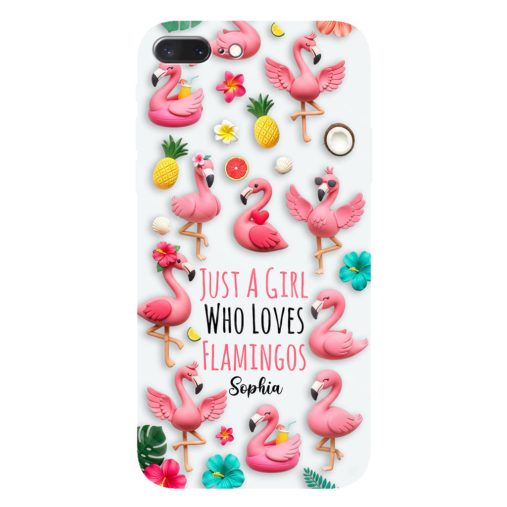 Love Flamingos - Personalized Flamingo Full Print Phone Case