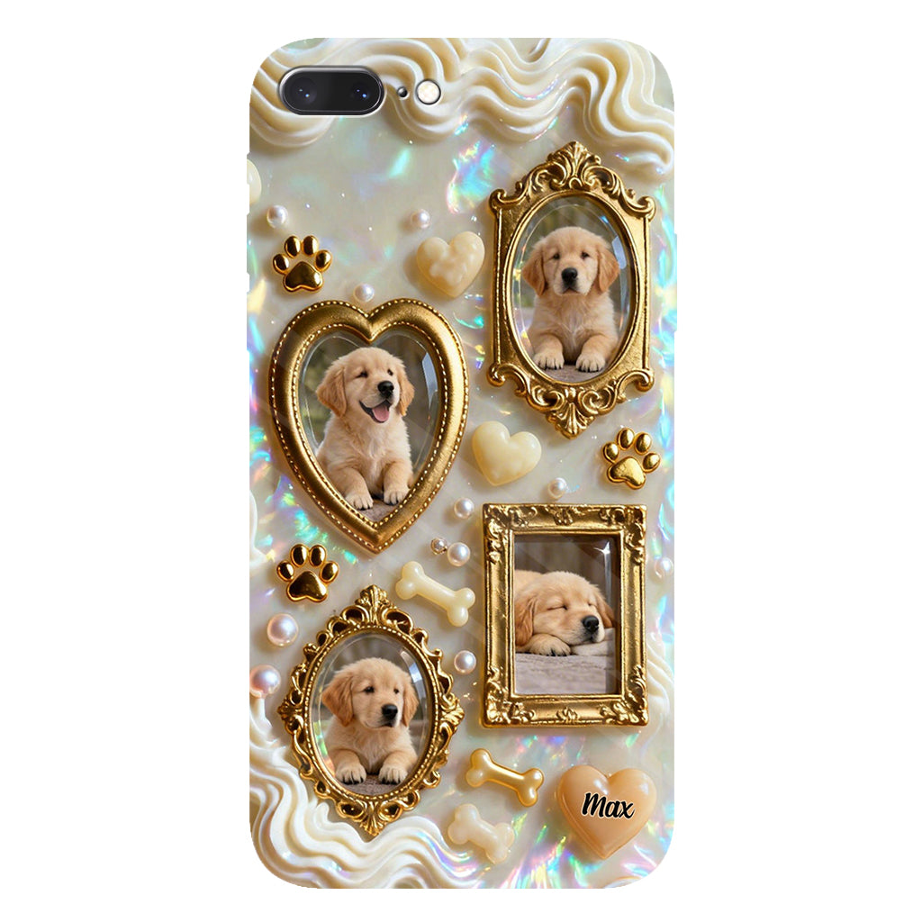 The Golden Gallery Case - Personalized Dog Clear Phone Case