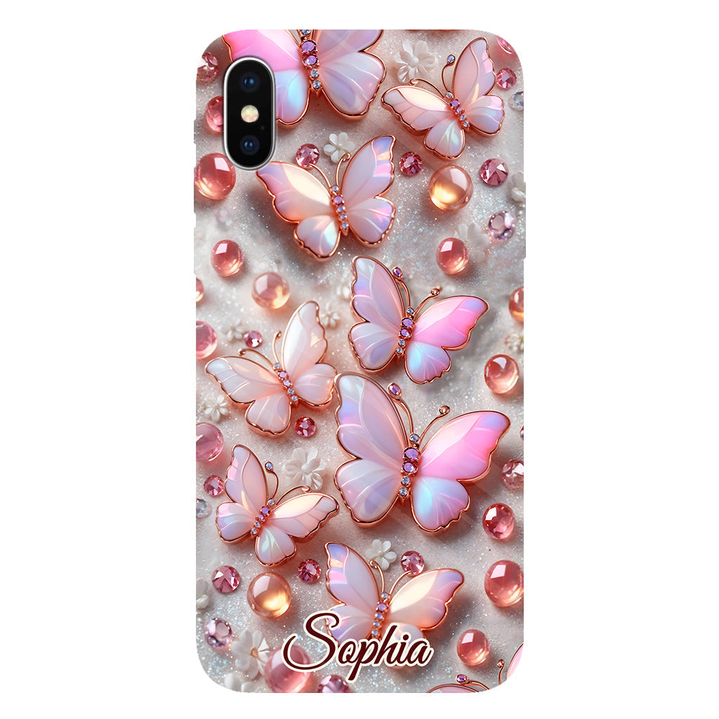 Stunning Butterflies - Personalized Butterfly Full Print Phone Case