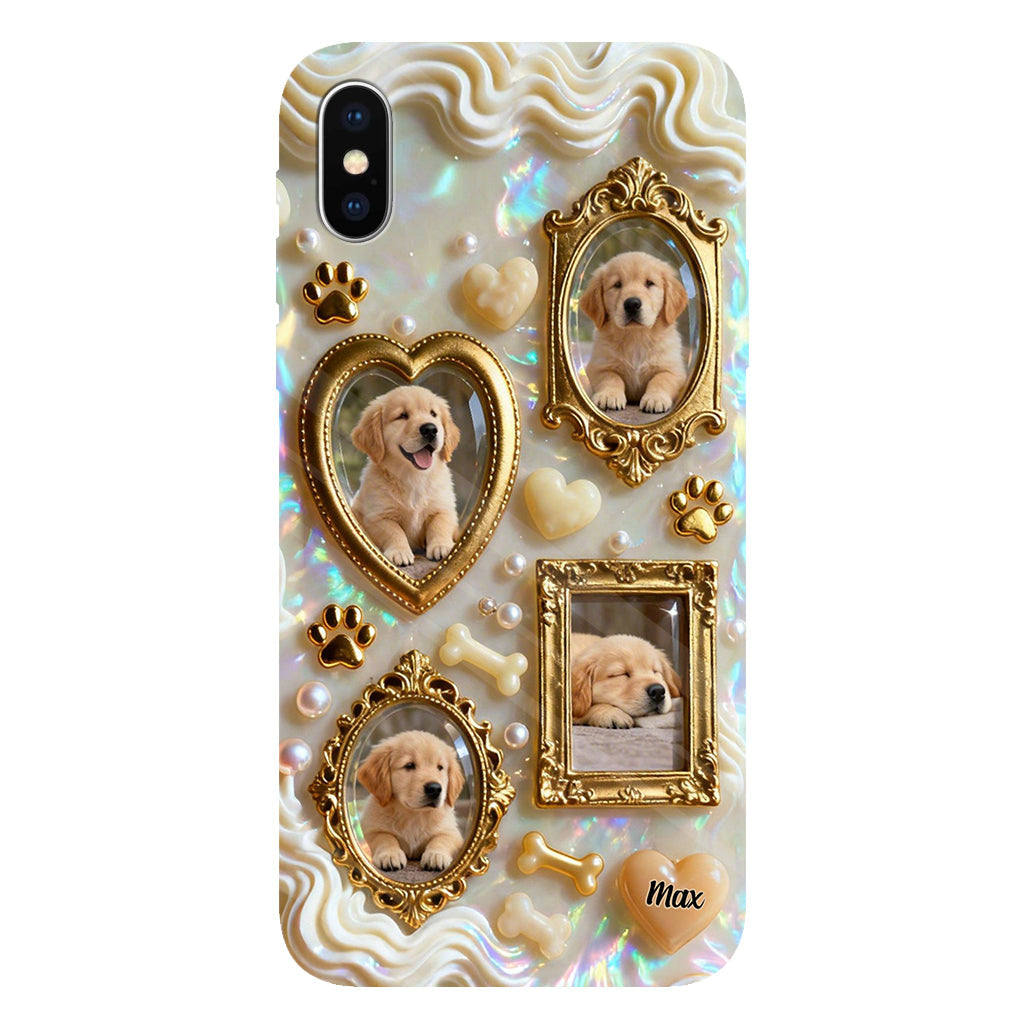 The Golden Gallery Case - Personalized Dog Clear Phone Case