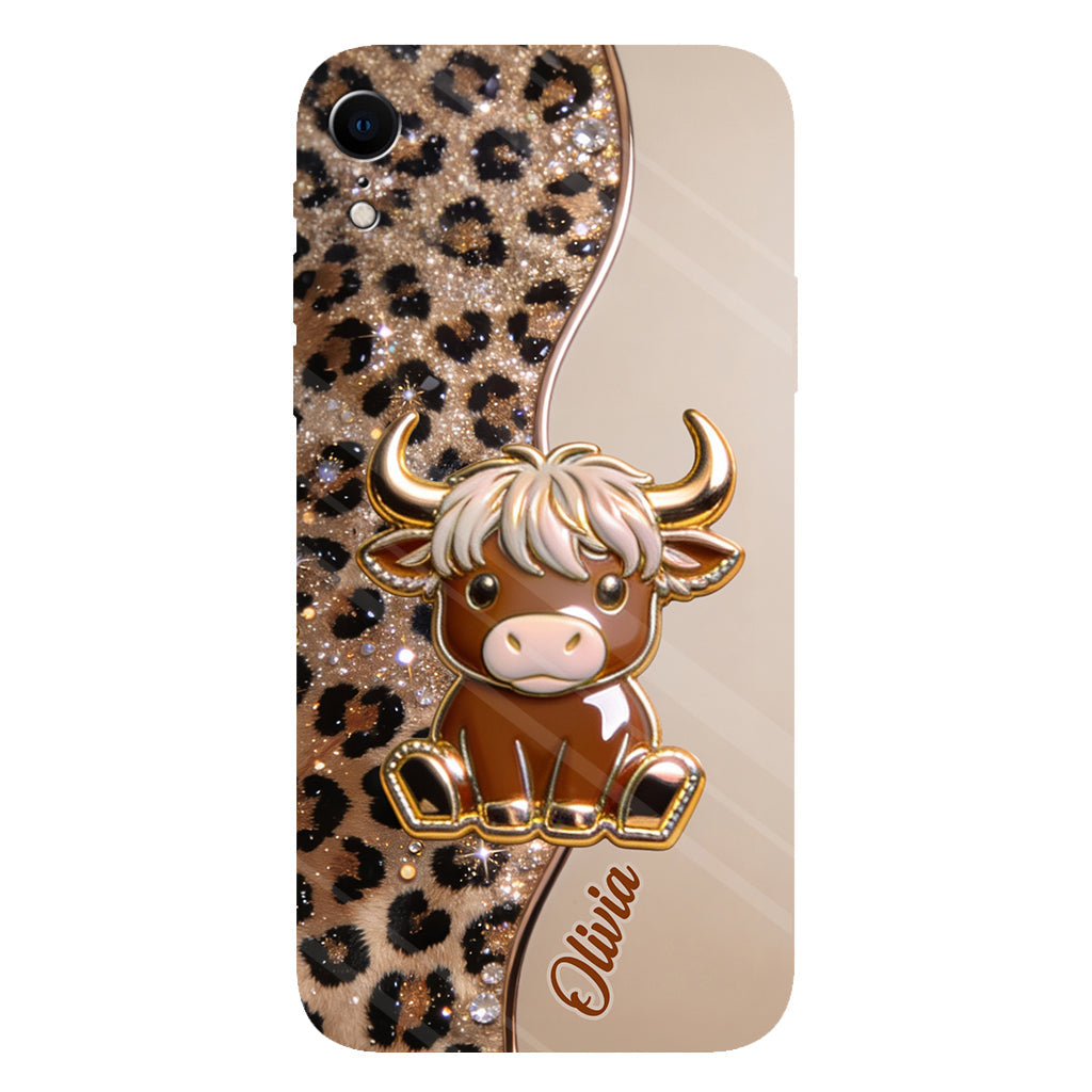 Love Highland Cows - Personalized Highland Cow Full Print Phone Case