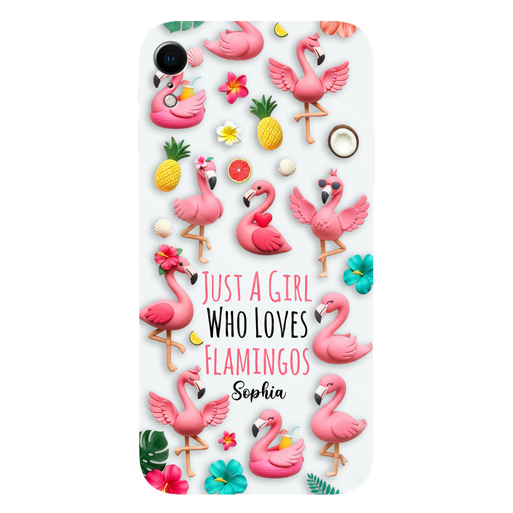 Love Flamingos - Personalized Flamingo Full Print Phone Case