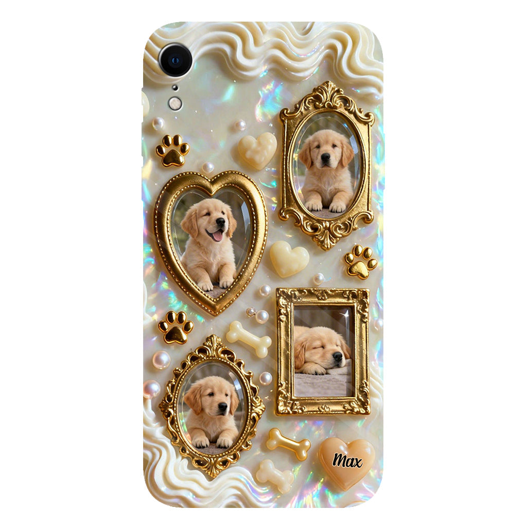 The Golden Gallery Case - Personalized Dog Clear Phone Case