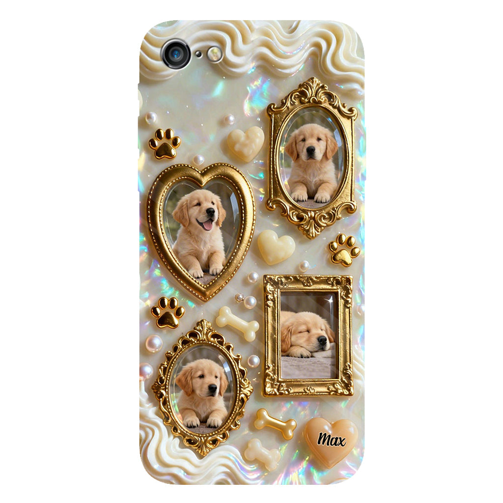 The Golden Gallery Case - Personalized Dog Clear Phone Case